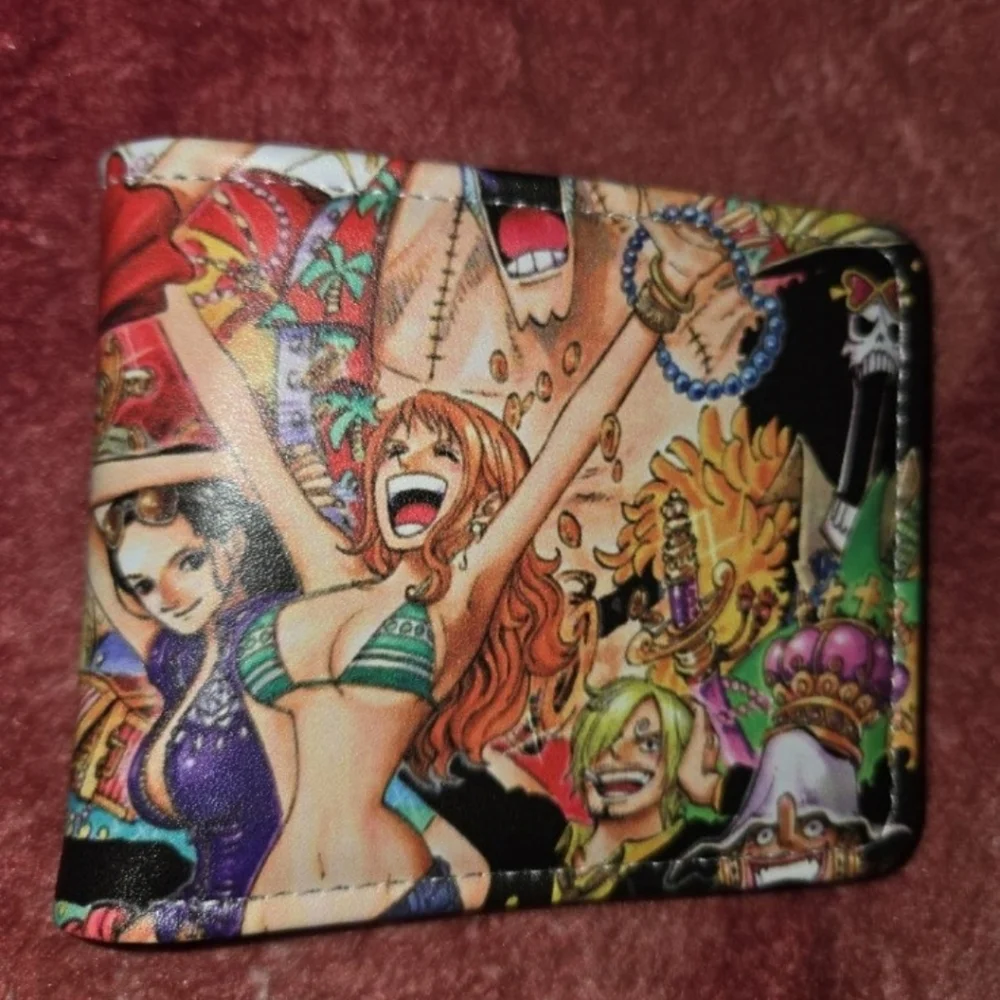 New one piece anime manga leather wallet